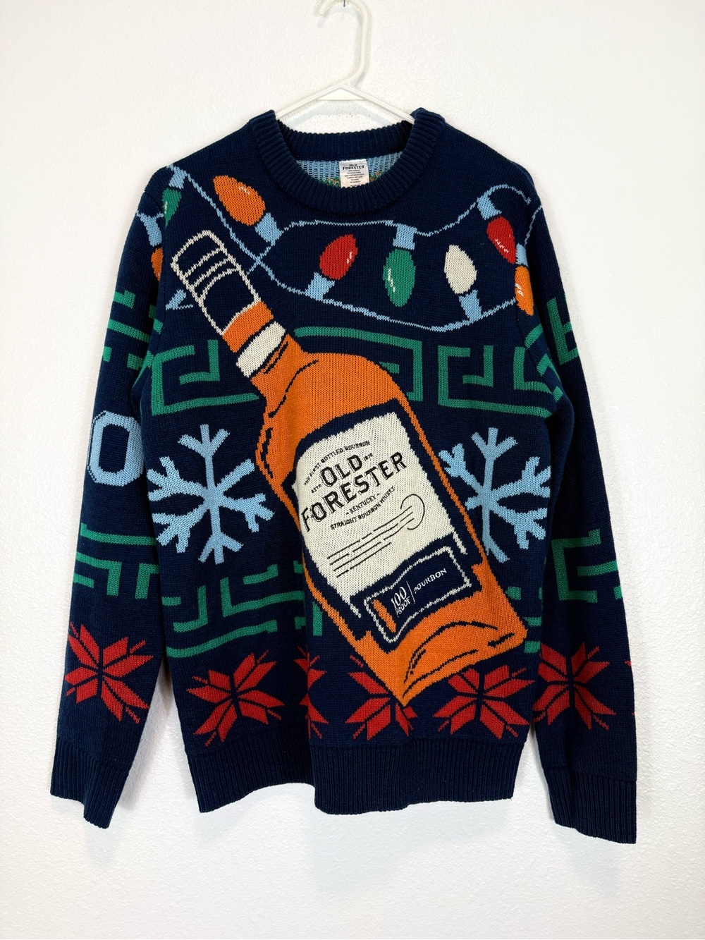 Old Forrester Bourbon Festive Crewneck Christmas Sweater